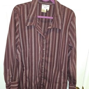 Fred David Women's Plus Size 3x Cotton Blend Blouse